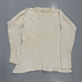 Other Vintage 60s Archdale Cream Cotton Long Sleeve Thermal Shirt