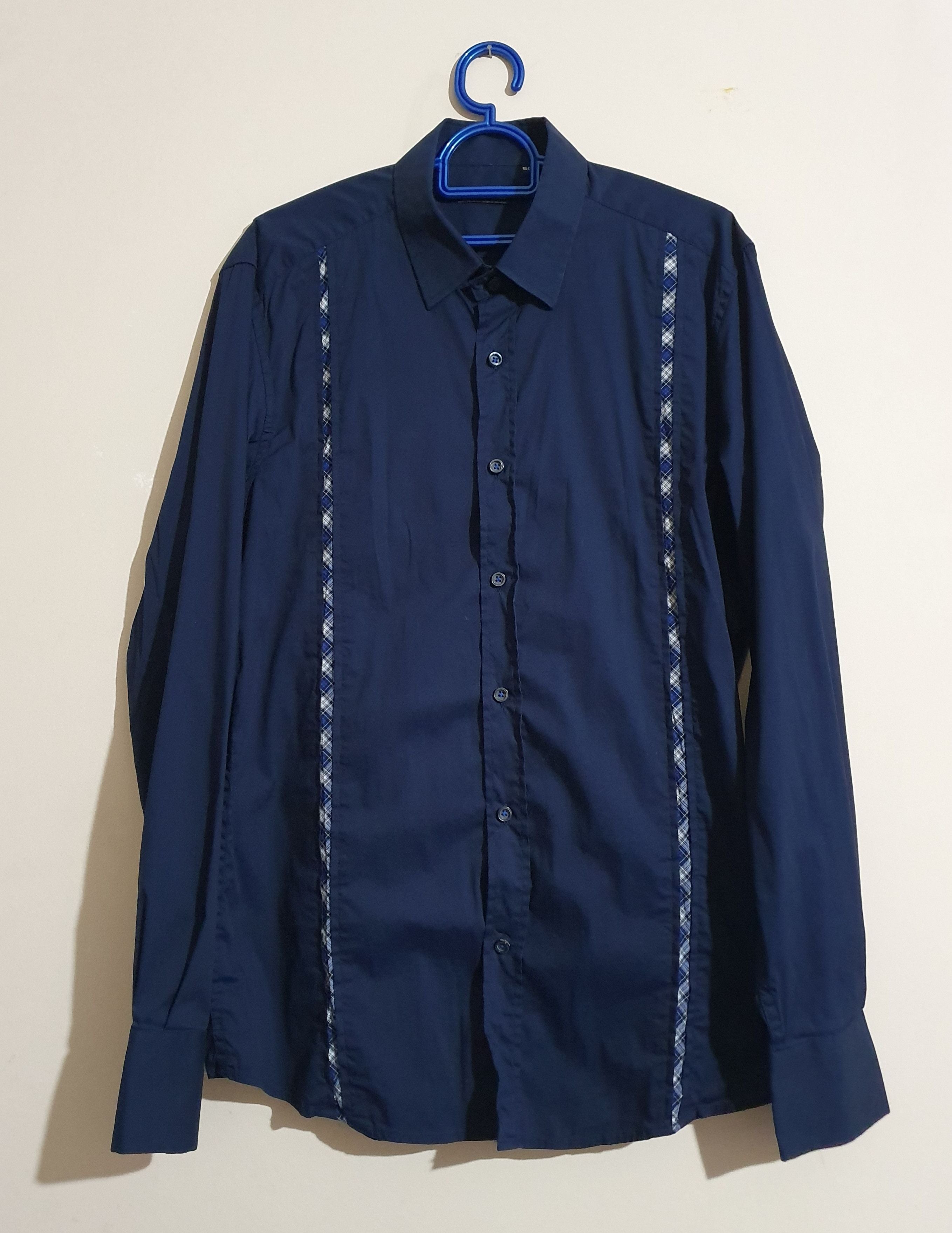 Morato Antony Morato Navy Blue Shirt Cotton Hoodie, Sweatshirt | FlexRushtees.com