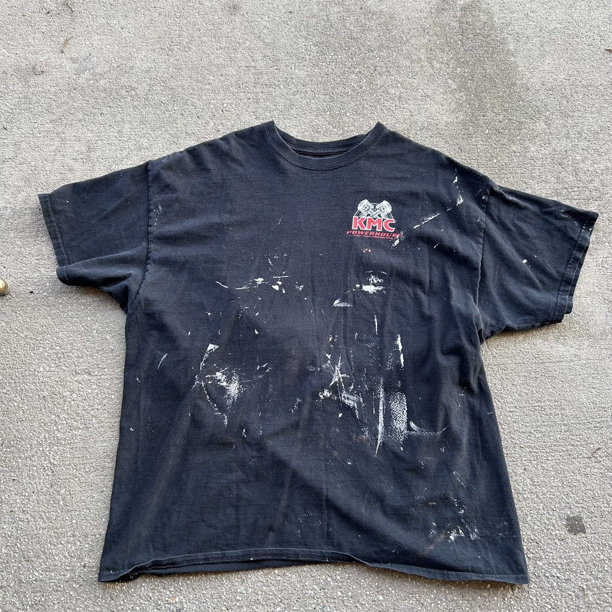 Vintage Y2k Kmc Indian Motorcycle Parts T Shirt Paint Stained Hoodie, Sweatshirt | FlexRushtees.com