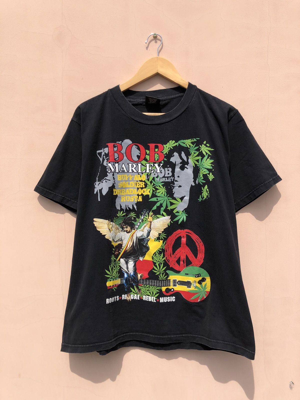 Vintage 90s Bob Marley Buffalo Jamaica Zion Bootleg Tee Hoodie, Sweatshirt | FlexRushtees.com