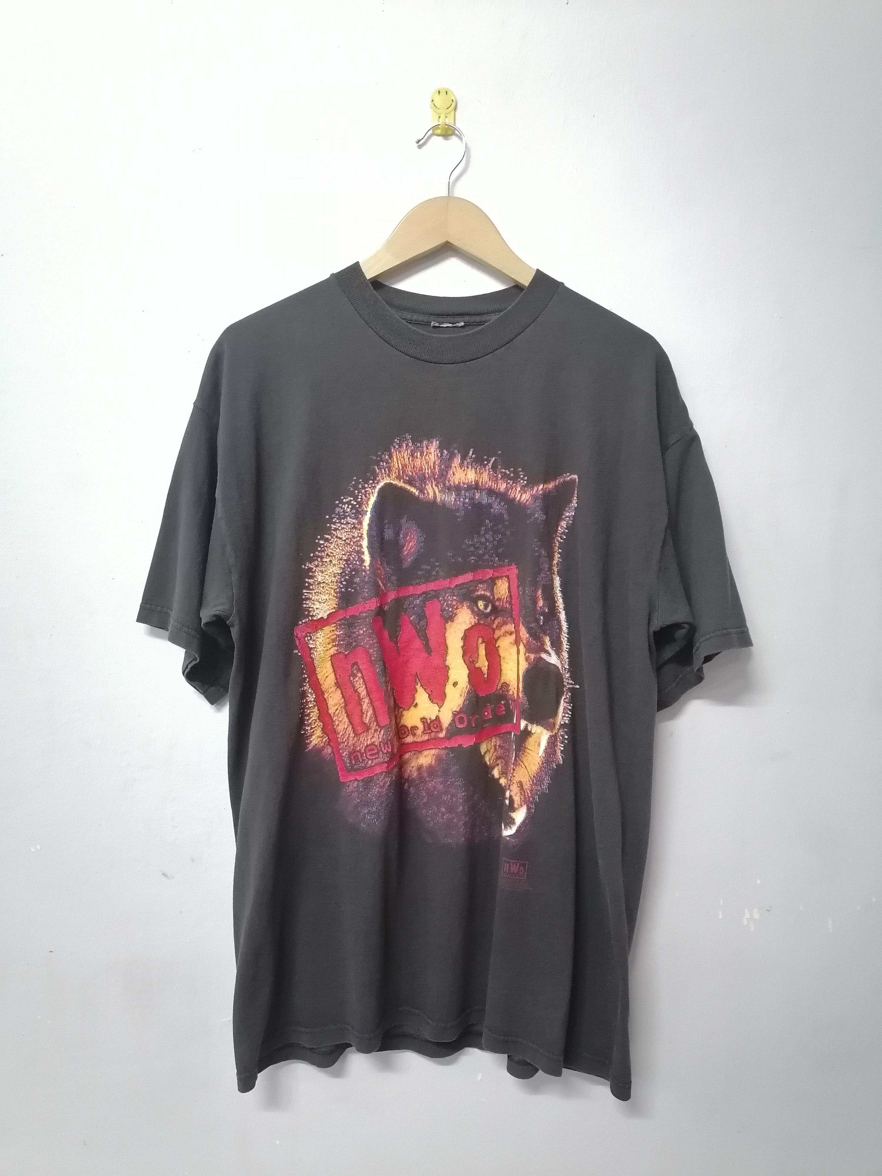Vintage 90s Nwo New World Order Wolfpack Tee Hoodie, Sweatshirt | FlexRushtees.com