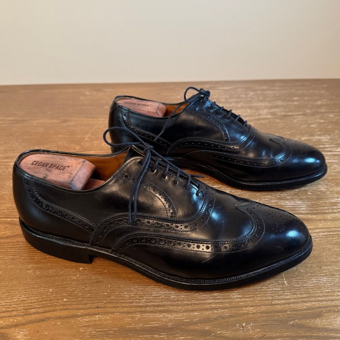 Edmonds Allen Edmonds Chester Wingtip Oxfords In Black Calf 9 5 D