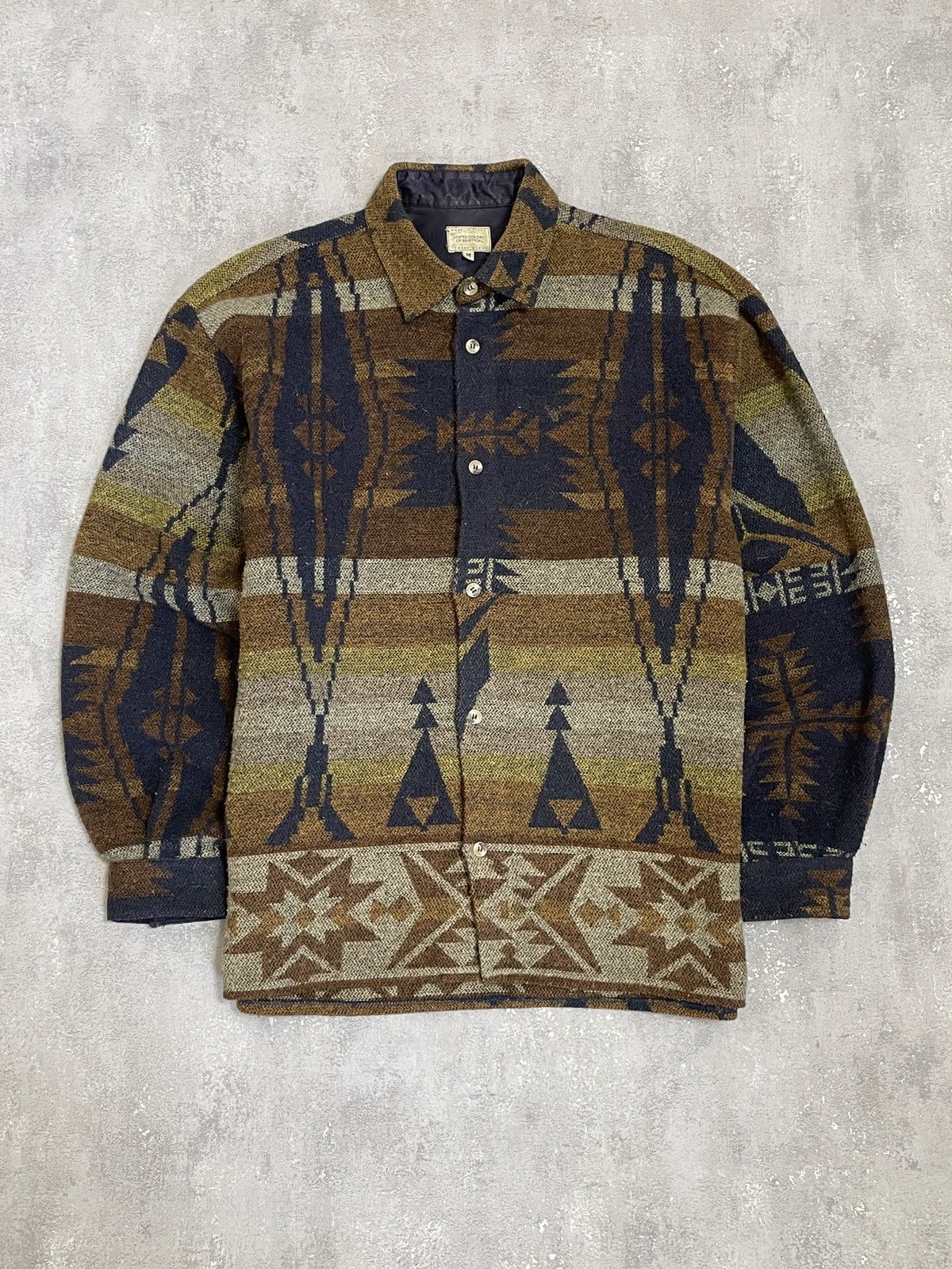 Vintage United Colors Of Benetton Southwestern Aztec Shirt