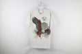 Vintage 90s Streetwear Bald Eagle Nature T Shirt Gray Usa Hoodie, Sweatshirt | FlexRushtees.com