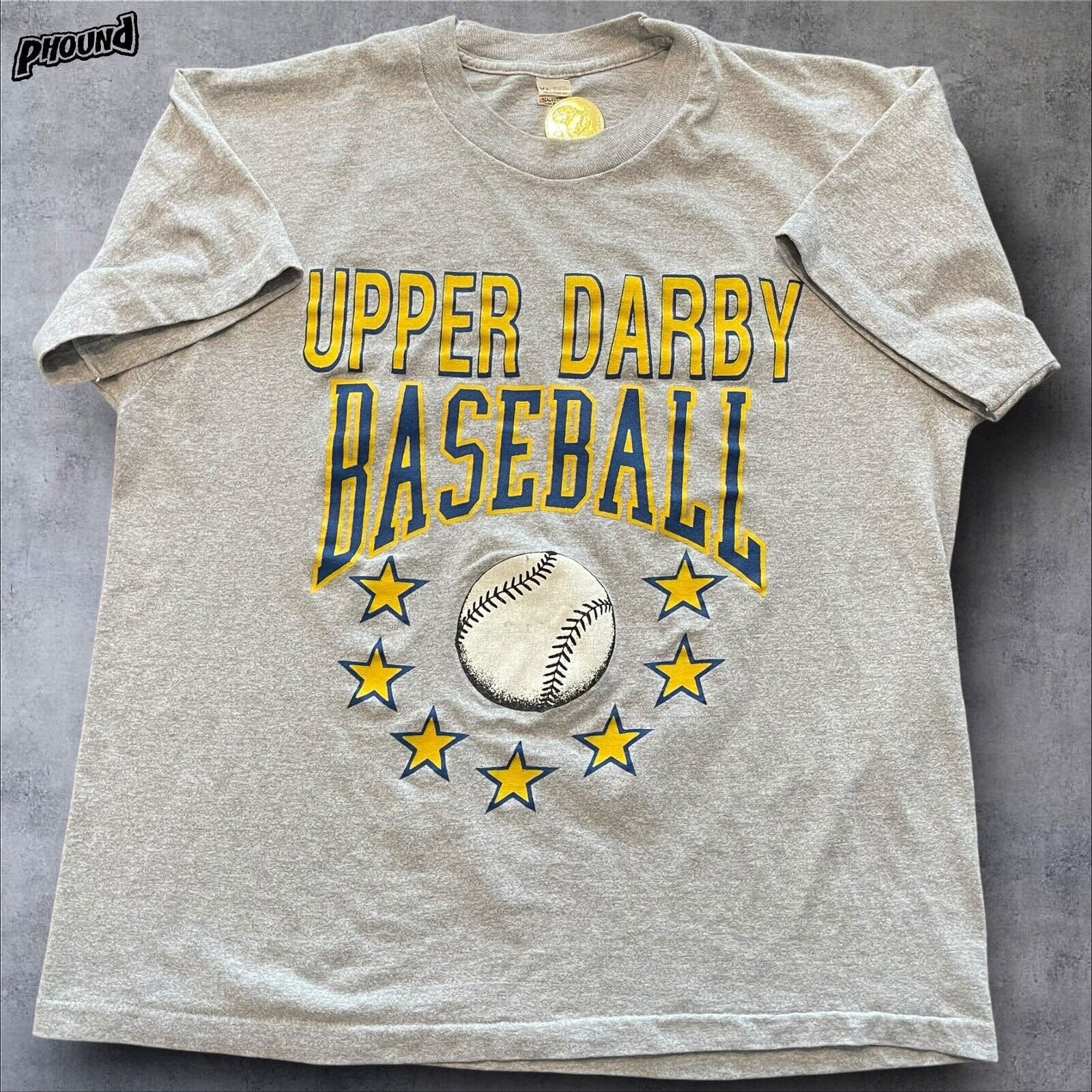 Vintage Vtg Upper Darby Baseball High School T Shirt Xl 50 50 Ss Hoodie, Sweatshirt | FlexRushtees.com