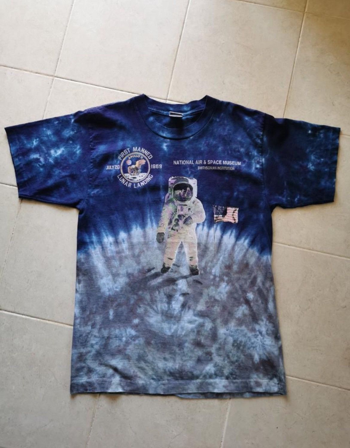 Vintage Tye Dye Nasa National Air And Space Museum Usa