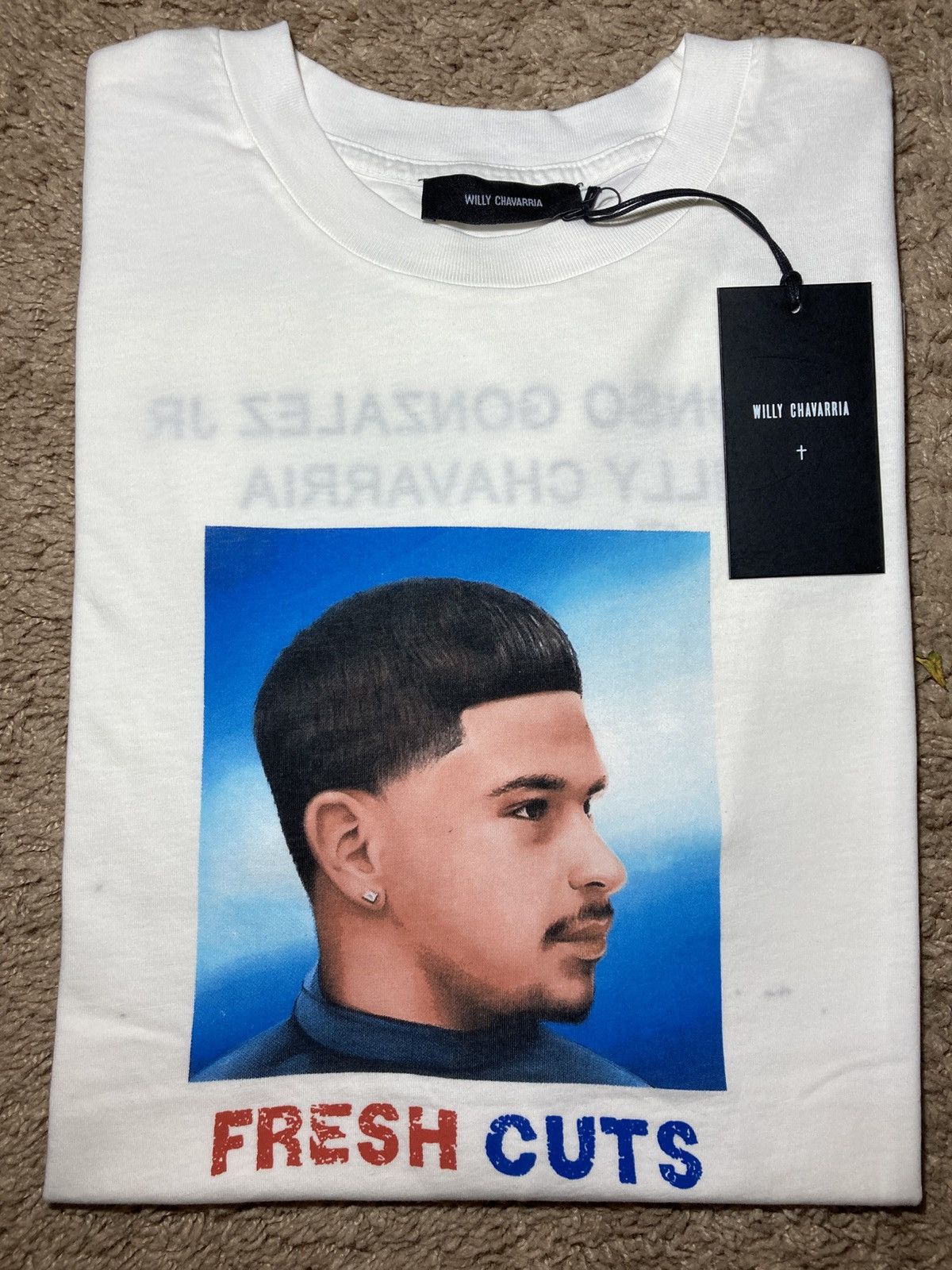 Willy Chavarria New Ss25 Willy Chavarria Fresh Cuts Easy Tee Xl 2025 Hoodie, Sweatshirt | FlexRushtees.com