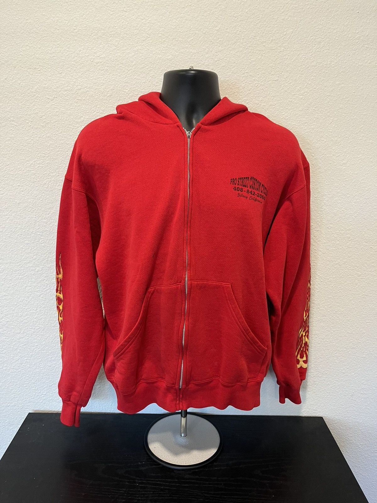 Vintage 90s Pro Street Custom Cycles Biker Hoodie