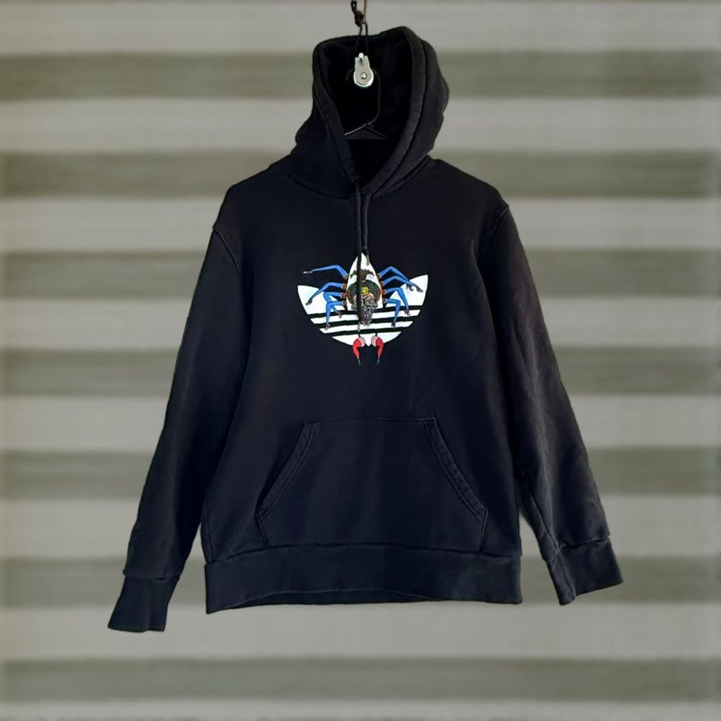 Reiichi Tanaami Embroidered Spider Hoodie Hoody Black Pullover S Men Long Sleeve Kni