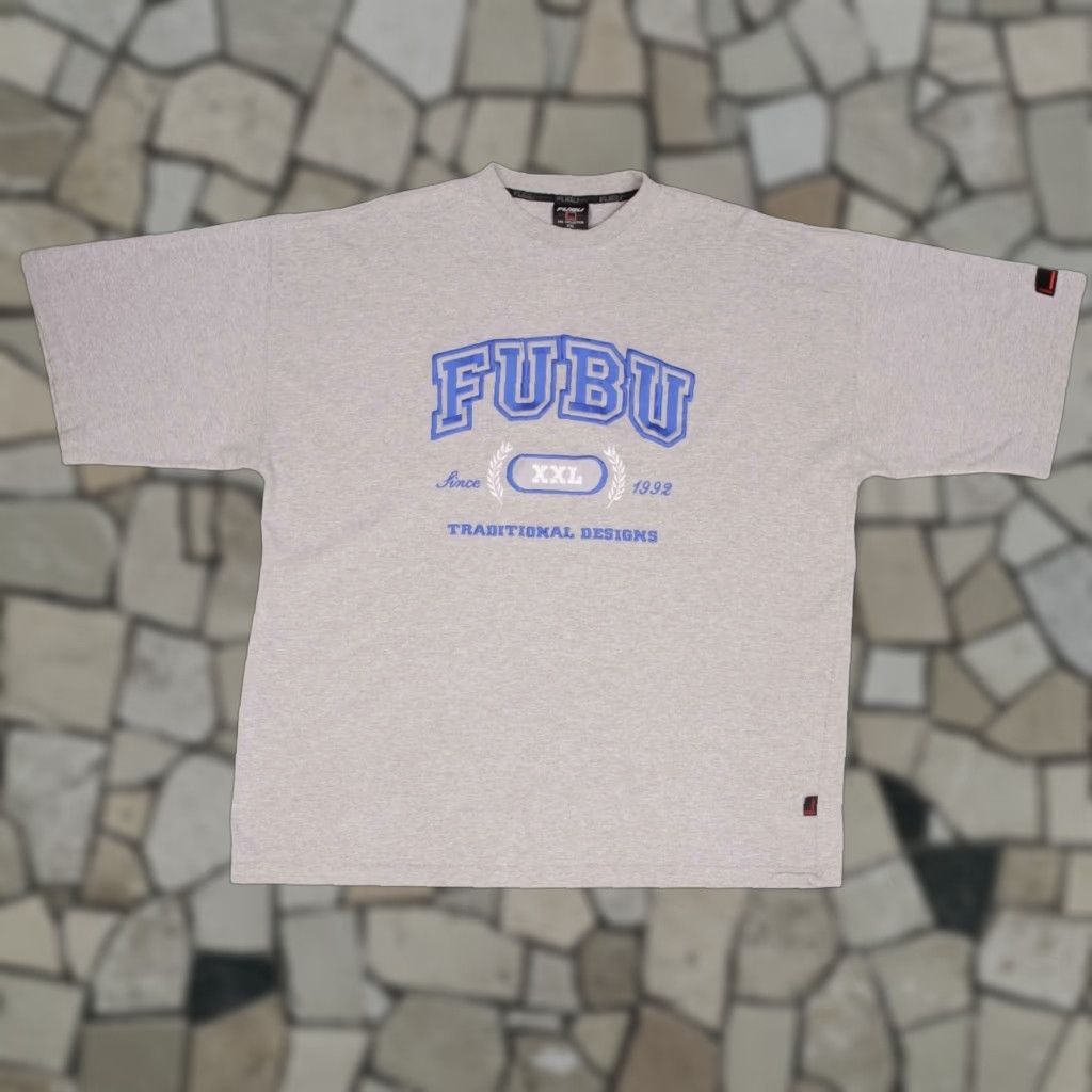 Vintage Fubu Gray Tee Shirt 2000s Size 2xl