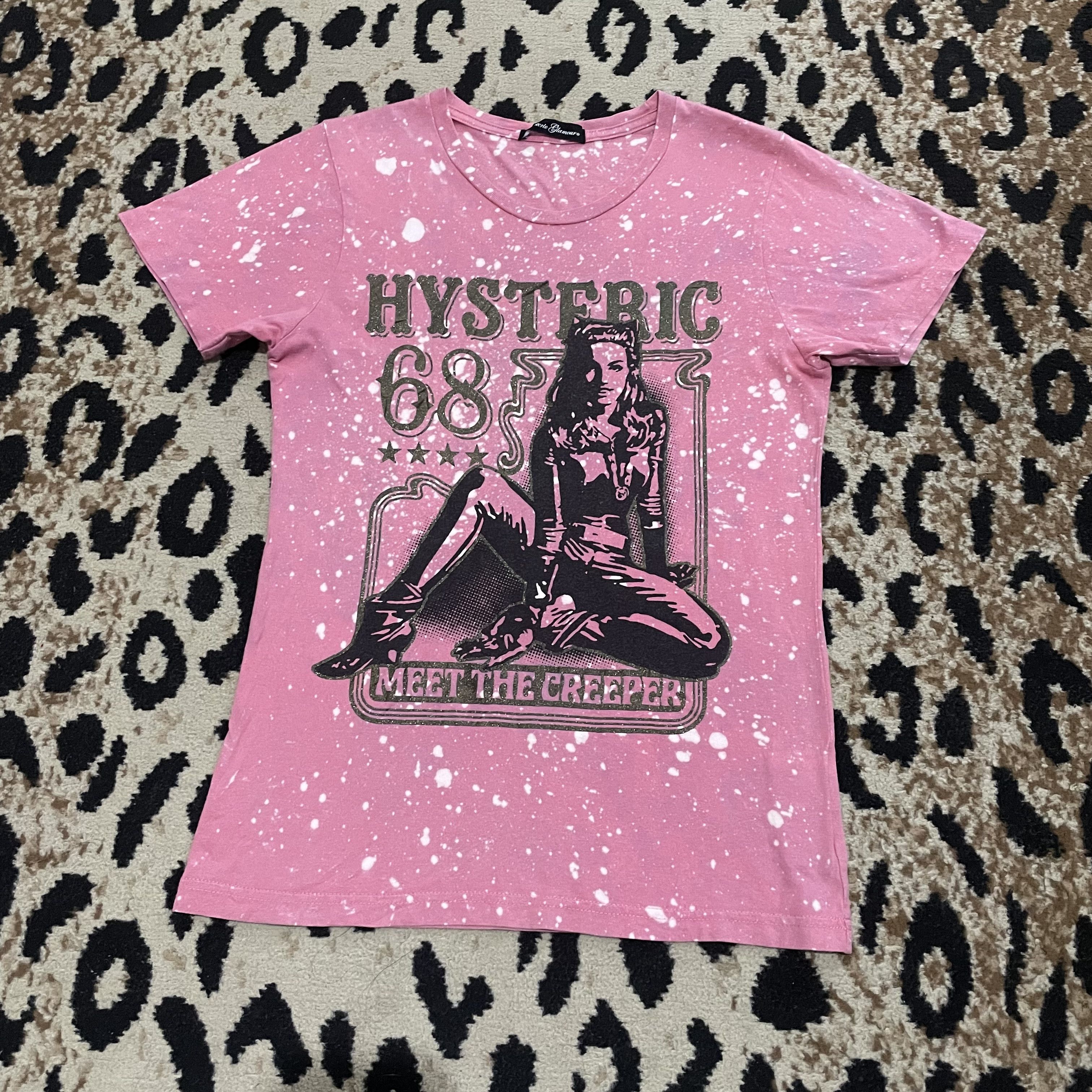 Glamour Hysteric Glamour Bleach Tee Hoodie, Sweatshirt | FlexRushtees.com
