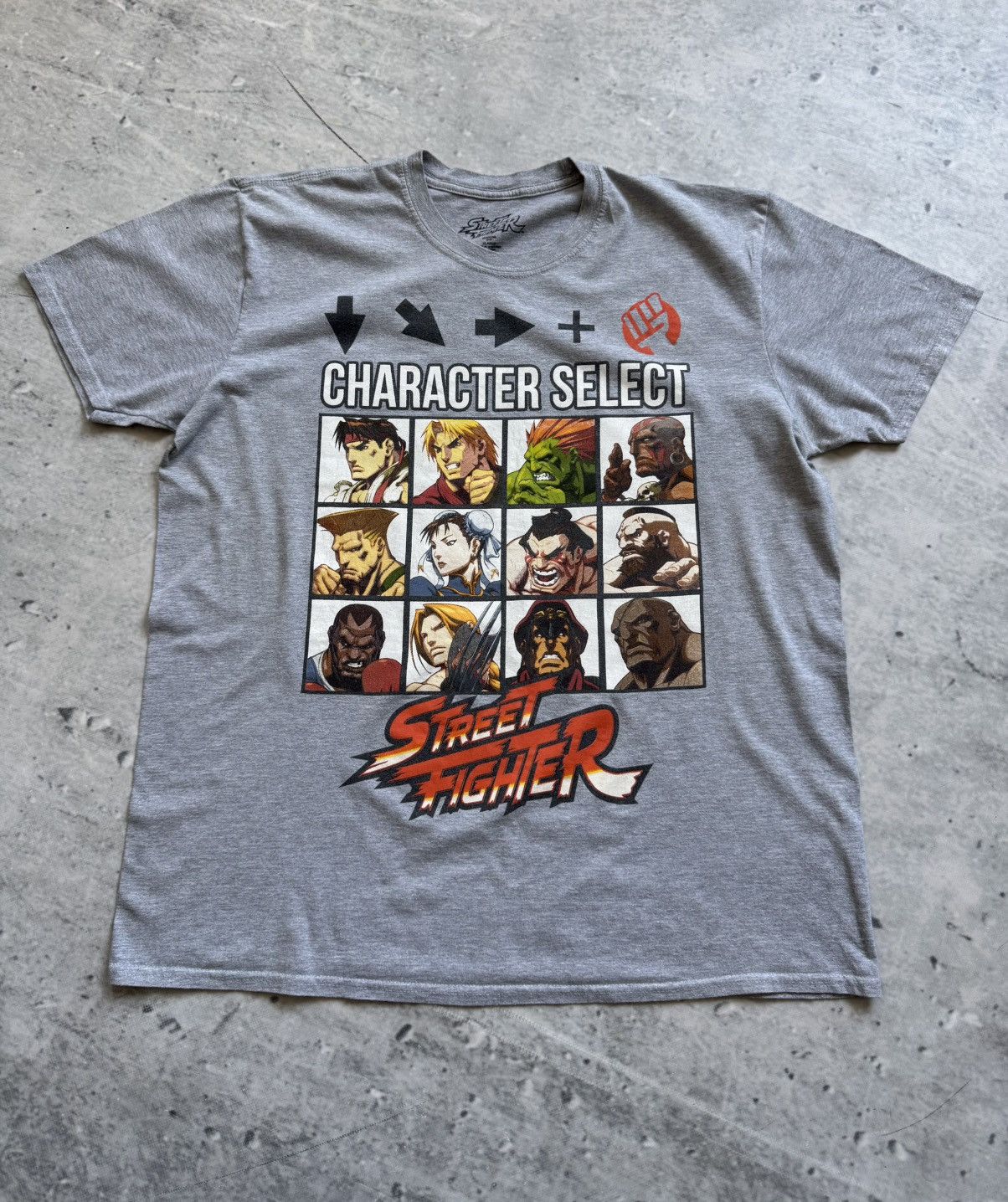 Vintage Street Fighter Capcom Character Select Big Logo