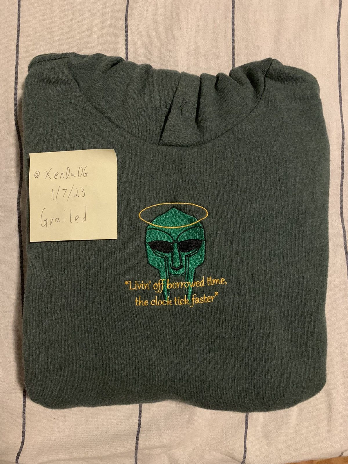 Other Mf Doom Embroidered Hoodie Custom