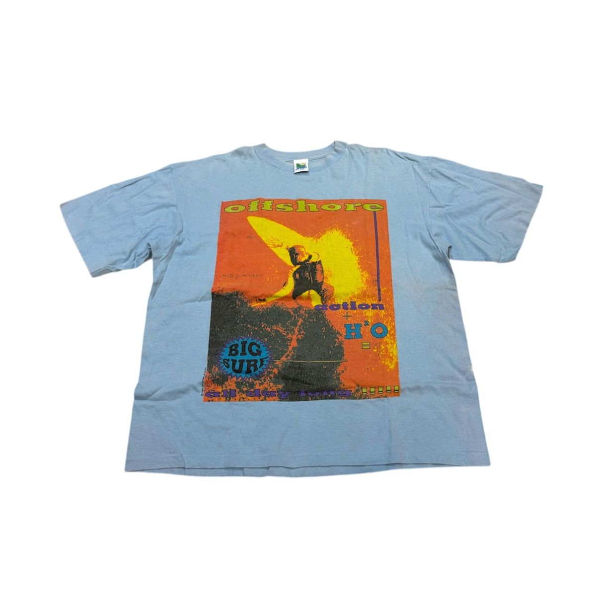 Vintage 90s Off Shore Big Surf T Shirt Ocean Pacific