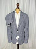 Brunello Cucinelli Nwt Micro Check Half Lined 2 Piece Light Wool Suit