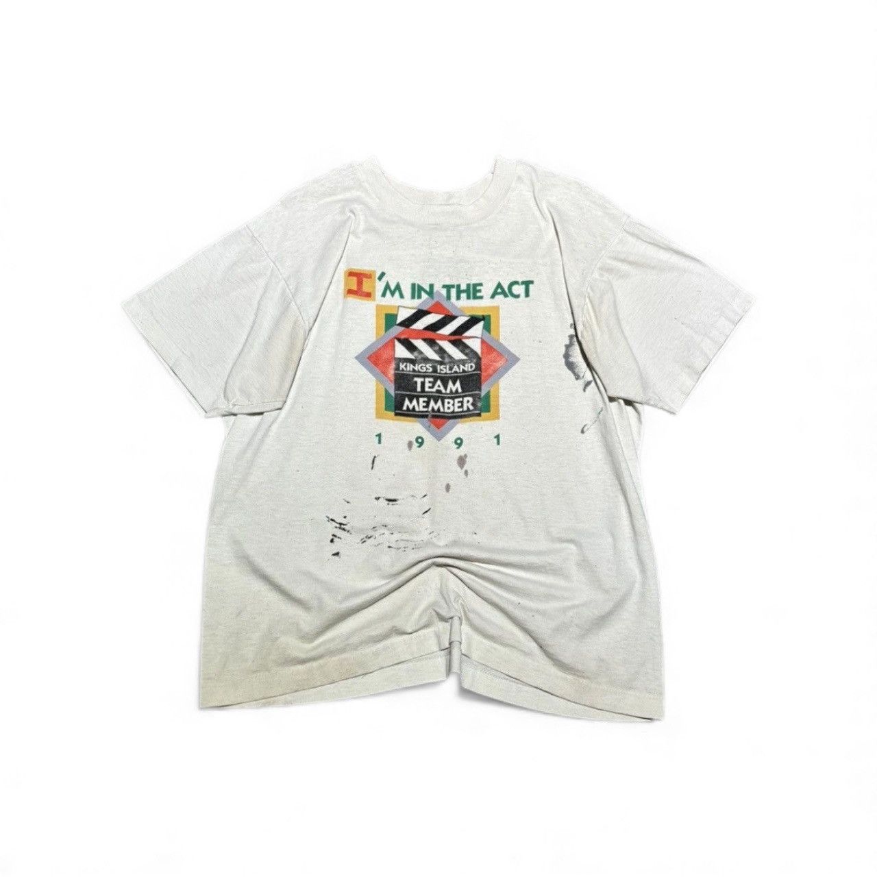 Vintage Screen Stars Kings Island Staff Tee Hoodie, Sweatshirt | FlexRushtees.com