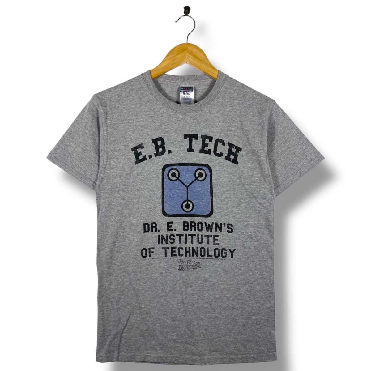 Vintage Back To The Future E B Tech Graphic Tee Shirt