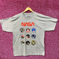 Nasa Space Program Patches Graphic Design T Shirt Xl