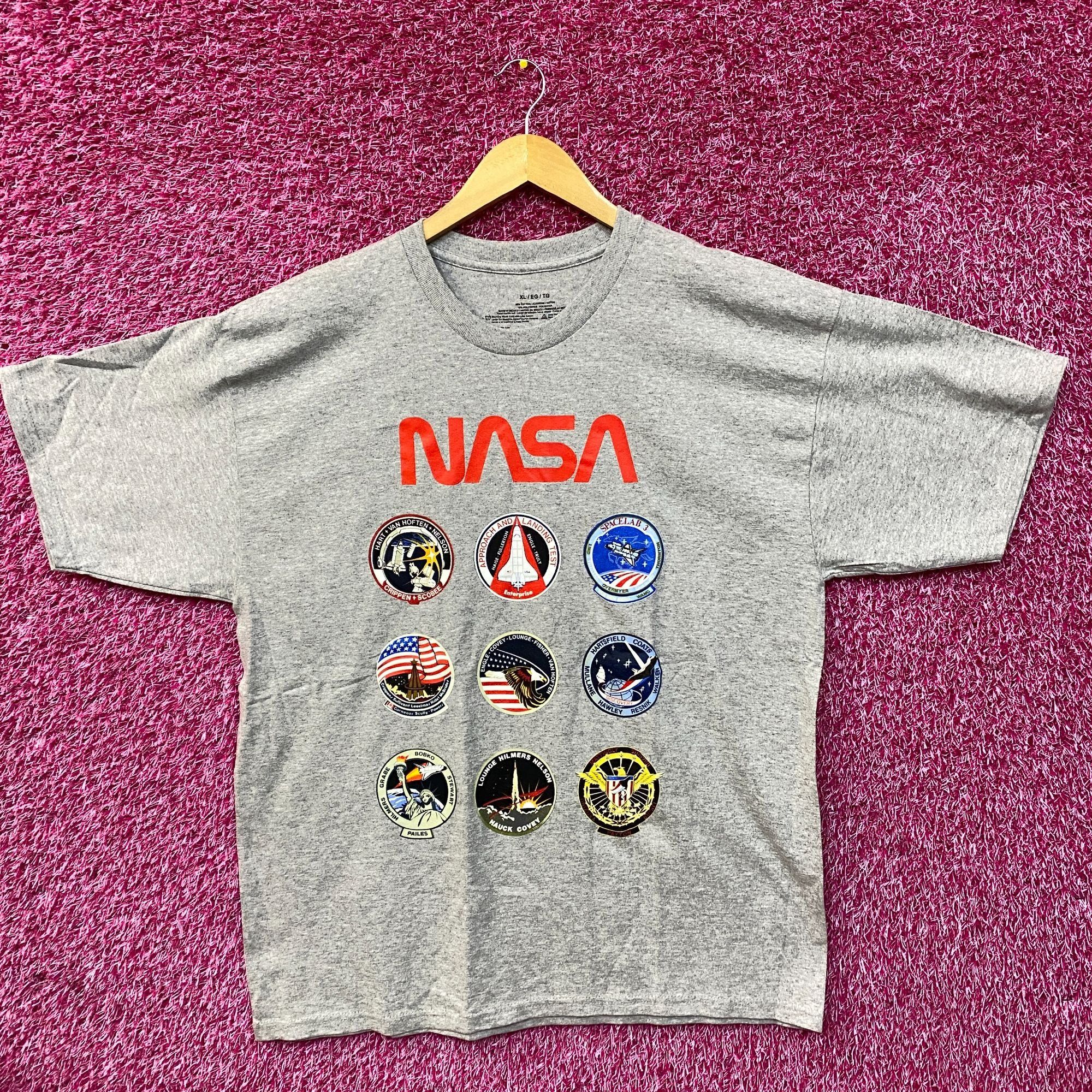 Nasa Space Program Patches Graphic Design T Shirt Xl