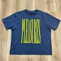 Pleasures Stretch Heavyweight T Shirt Tee Navy Green Large Hoodie, Sweatshirt | FlexRushtees.com