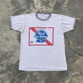 Vintage 1980s Pabst Blue Ribbon Beer Tee Hoodie, Sweatshirt | FlexRushtees.com