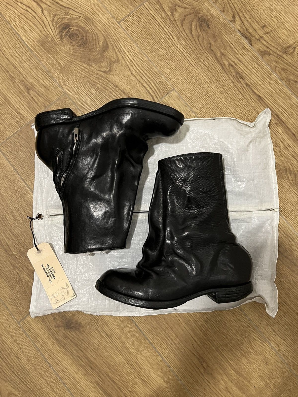 Carol Christian Poell Ccp Goodyear Prosthetic Spur Biter Gaiter Front Boot