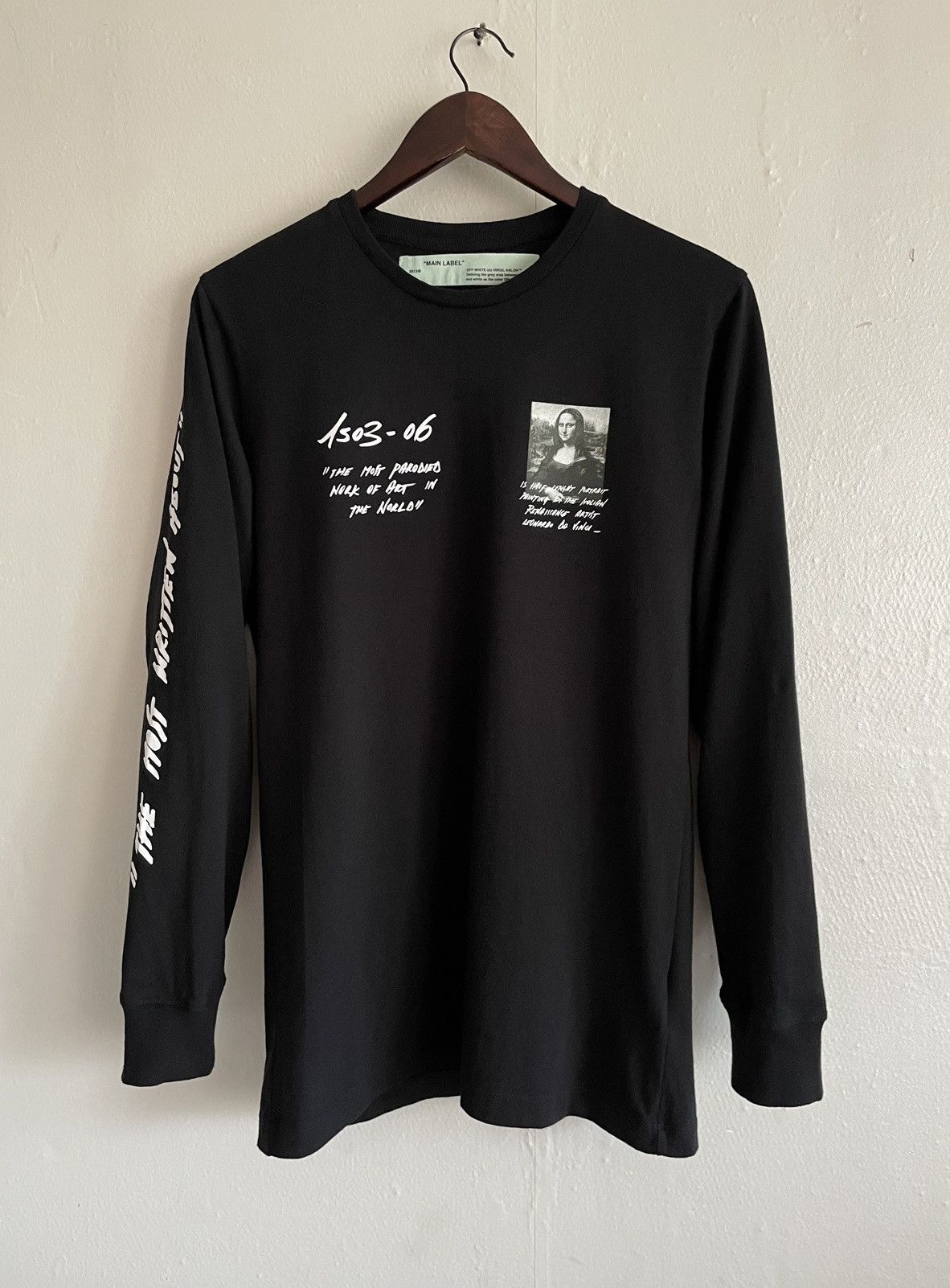 Virgil Abloh Off White Virgil Abloh Impressionism T Shirt Mona Lisa Tee Hoodie, Sweatshirt | FlexRushtees.com