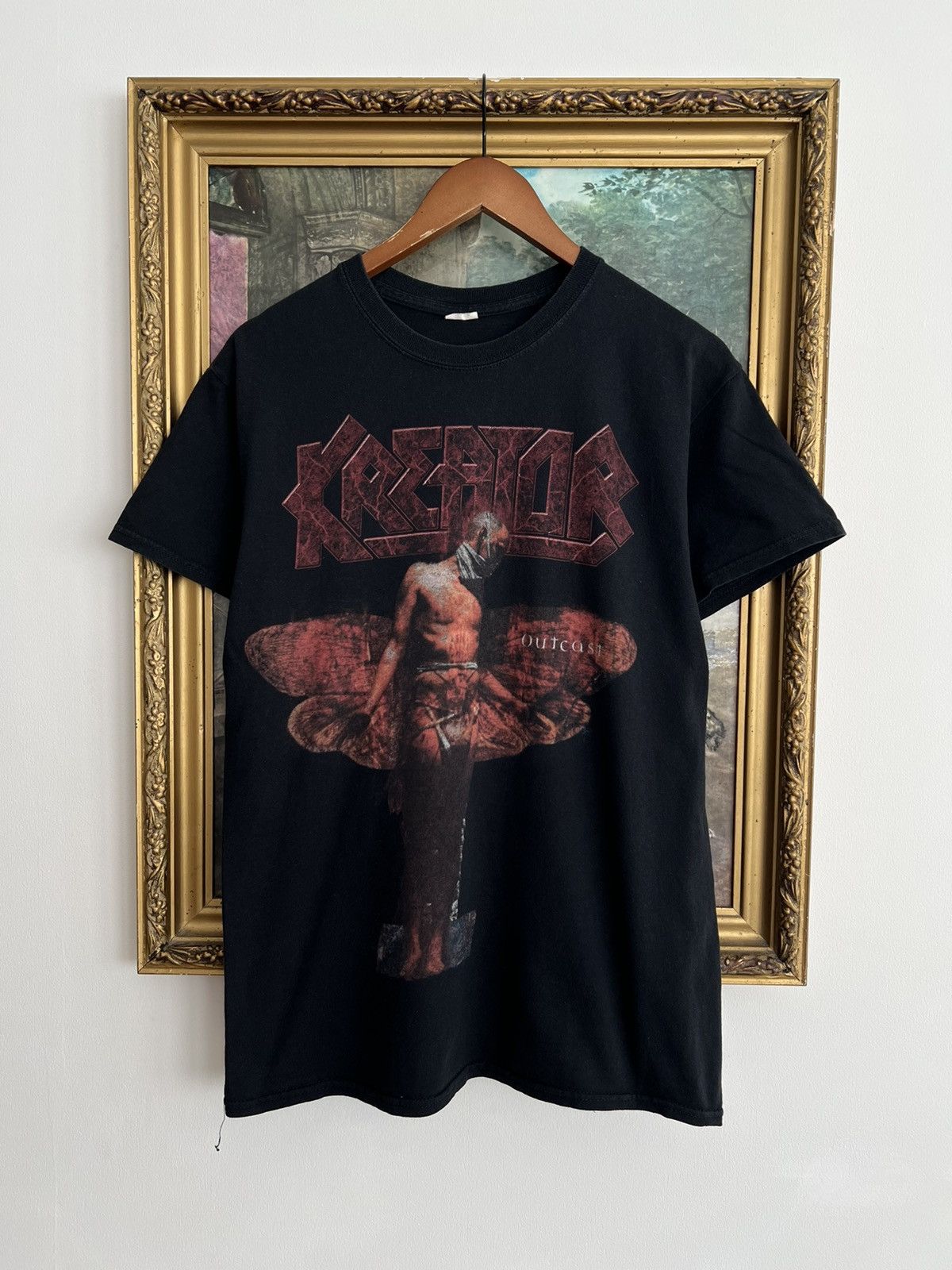 Vintage 2000s Kreator Outcast Black Tee Hoodie, Sweatshirt | FlexRushtees.com