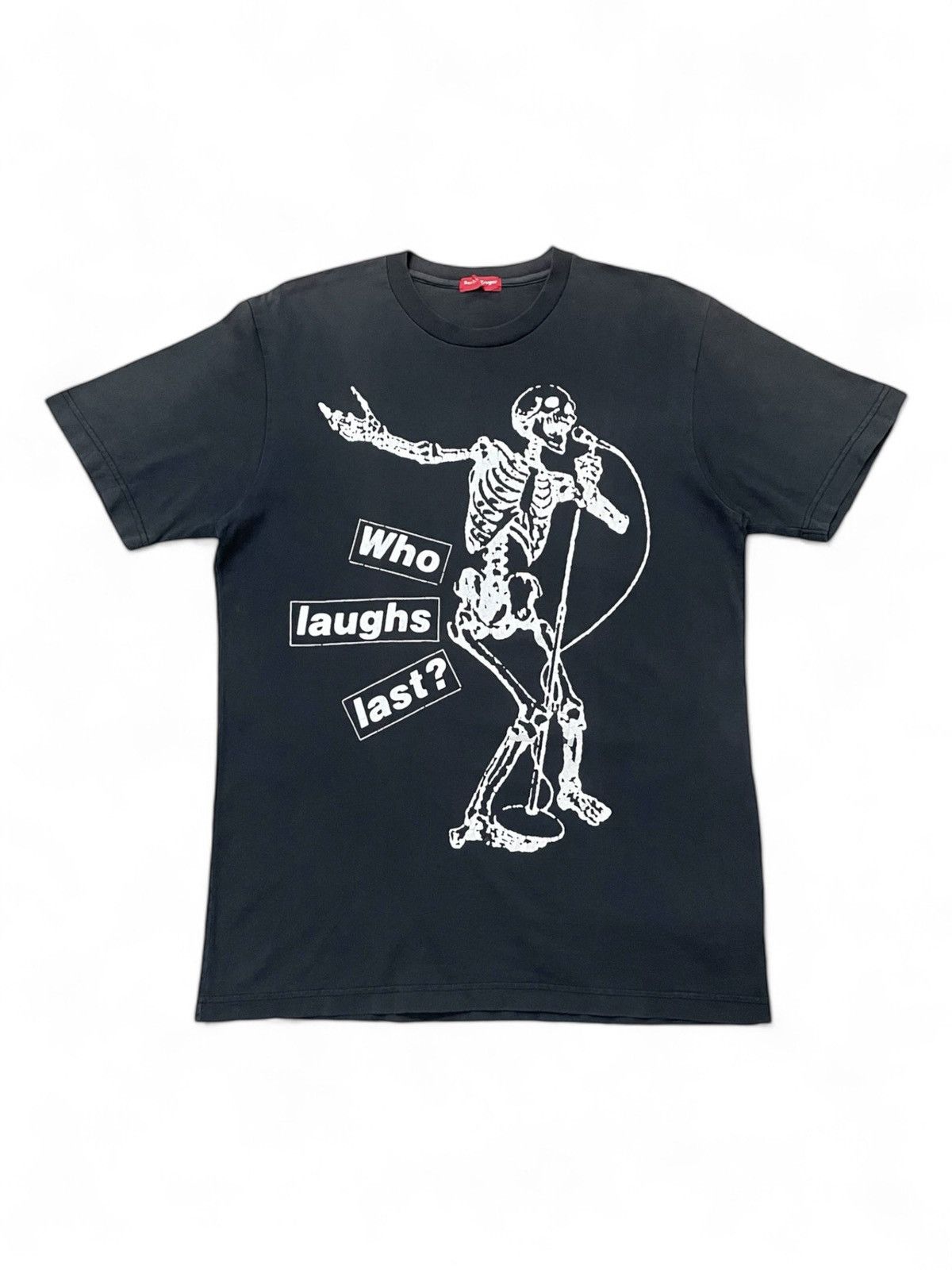 Rage Against The Machine X Vintage Vintage Barbara Kruger Skeleton Who Laughs Last T-Shirts, Hoodie, Sweatshirt