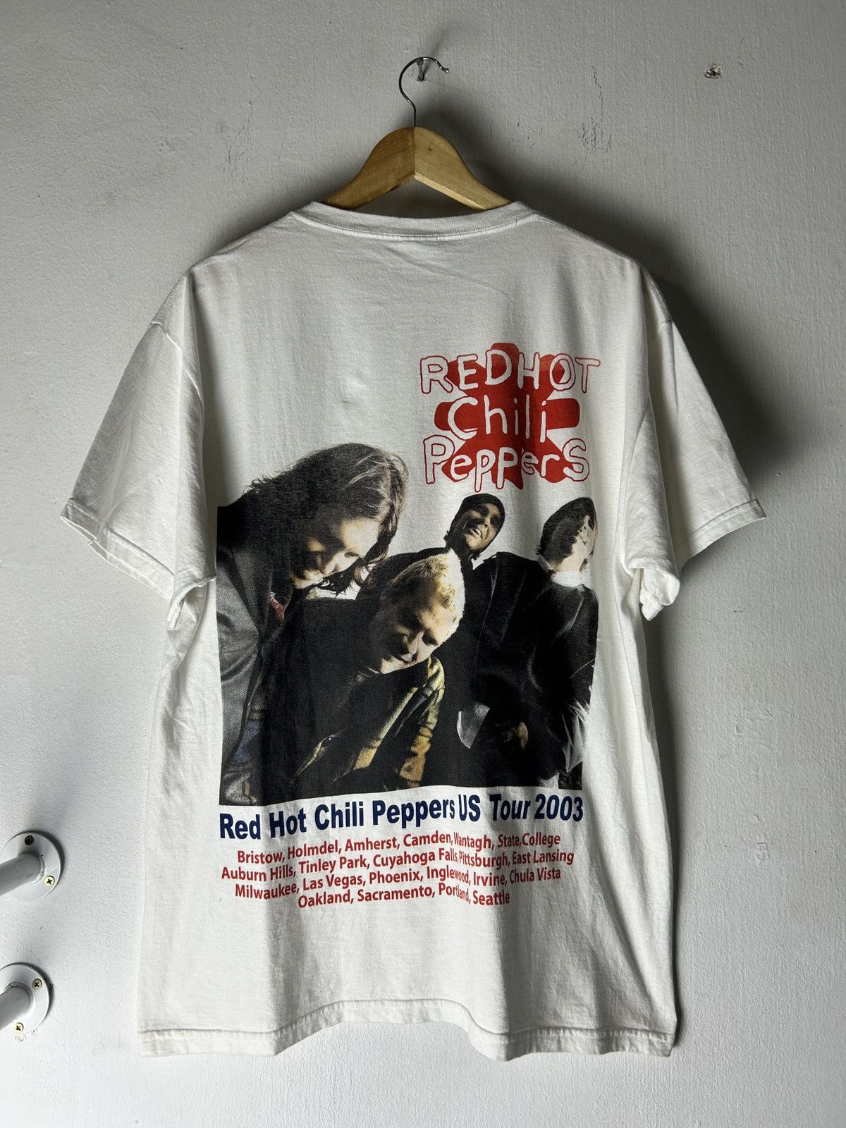 Band Tees Vintage Red Hot Chili Pepper Rock Band Tour Raptee Design Hoodie, Sweatshirt | FlexRushtees.com