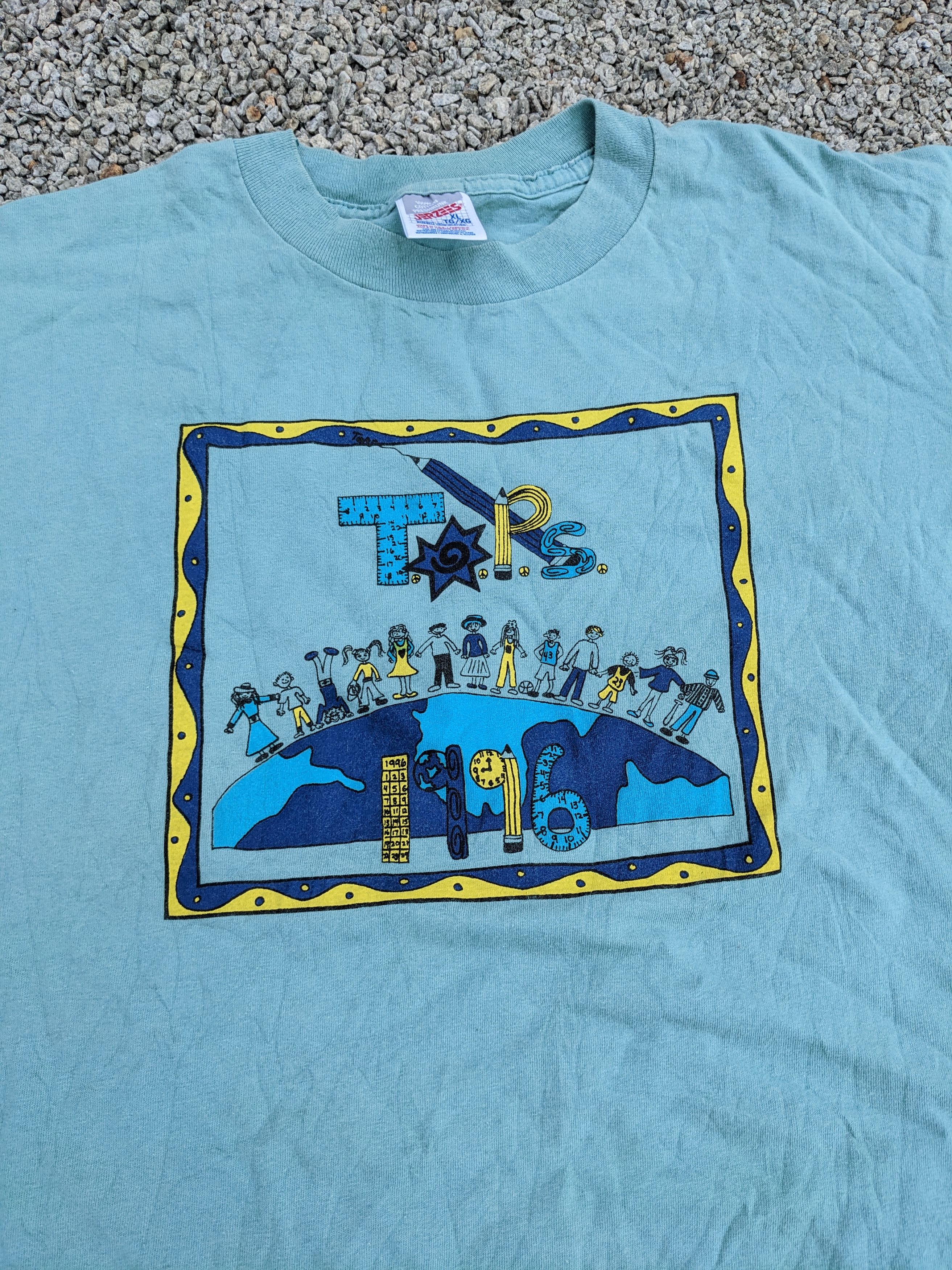 Vintage 90s Tops Graphics Quotes Tee Xl Faded Hoodie, Sweatshirt | FlexRushtees.com