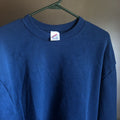Vintage 1990s Jerzees Russell Blue Blank Crewneck Sweatshirt