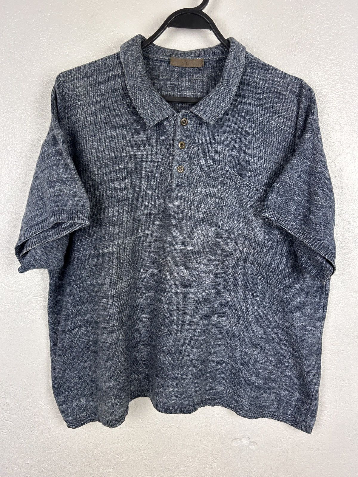 Yohji Yamamoto 80s Wise Yohji Yamamoto Y S Archive Knitwear Pocket Boxy Tee Hoodie, Sweatshirt | FlexRushtees.com