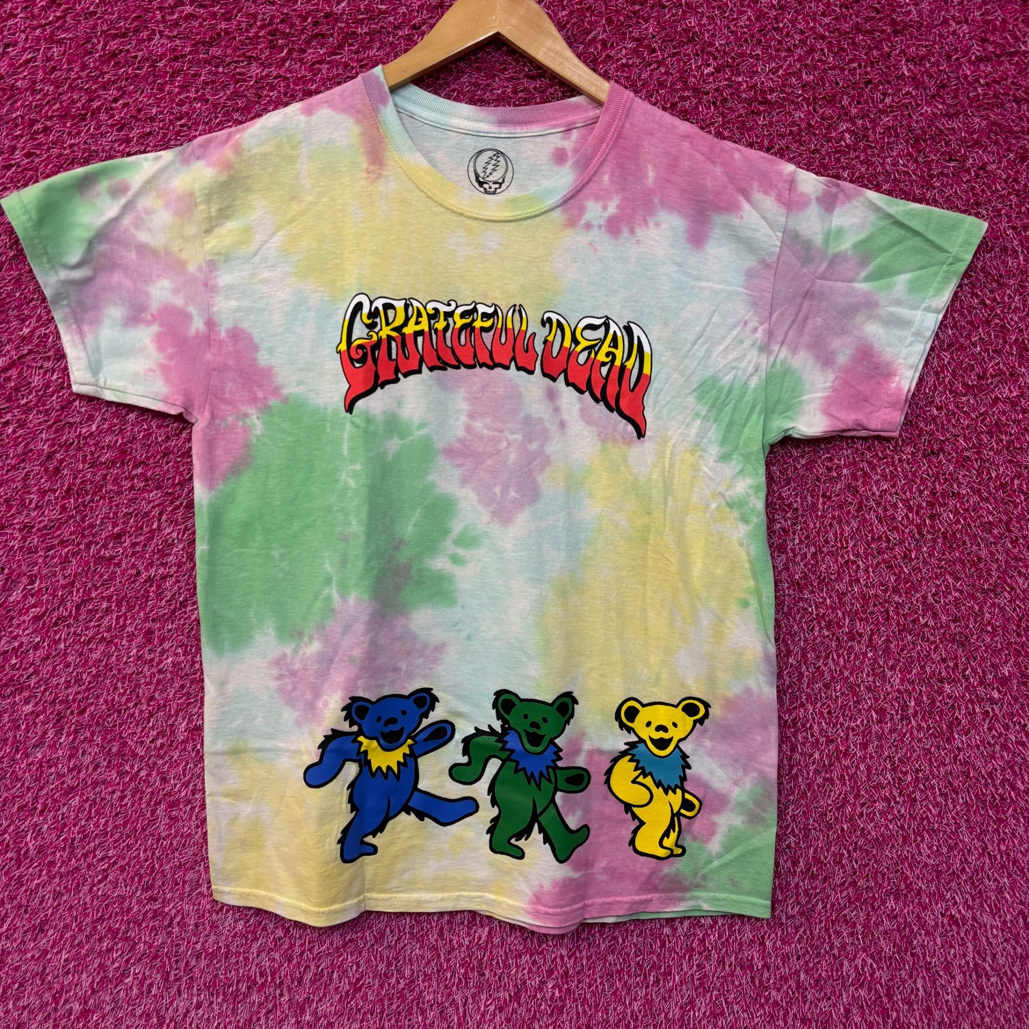 Dead Grateful Dead Dancing Bears Tiedye Tshirt M L Hoodie, Sweatshirt | FlexRushtees.com