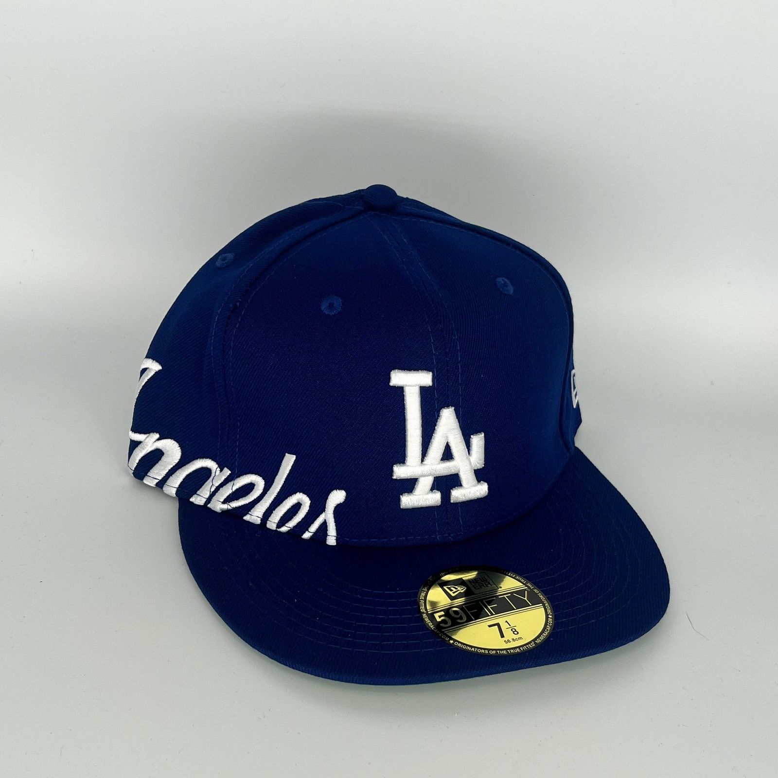 New Era Size 7 Blue Los Angeles Dodgers Angeles Side Patch New Era