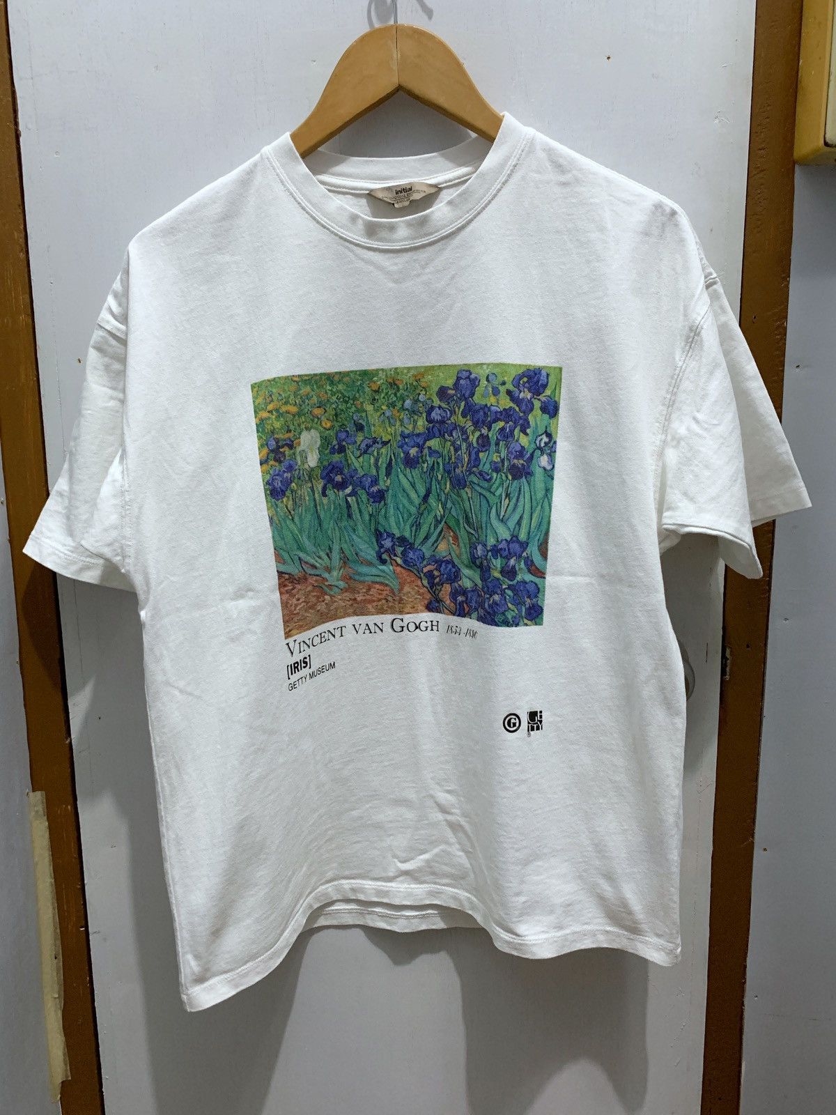 Vintage Vincent Van Gogh Iris Getty Museum Tee Initial Hoodie, Sweatshirt | FlexRushtees.com