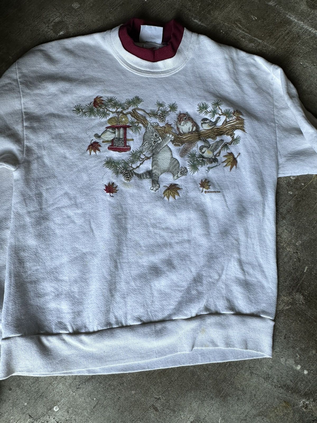 Vintage Double Neck Jerzees Sweatshirt