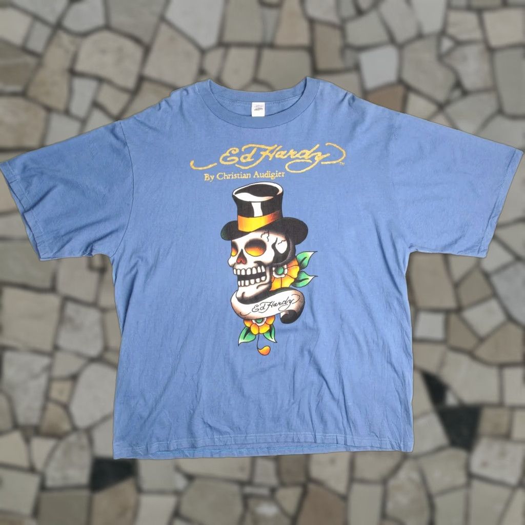 Hardy Vintage Ed Hardy Tee Shirt 2000s Size 2xl Made In Usa