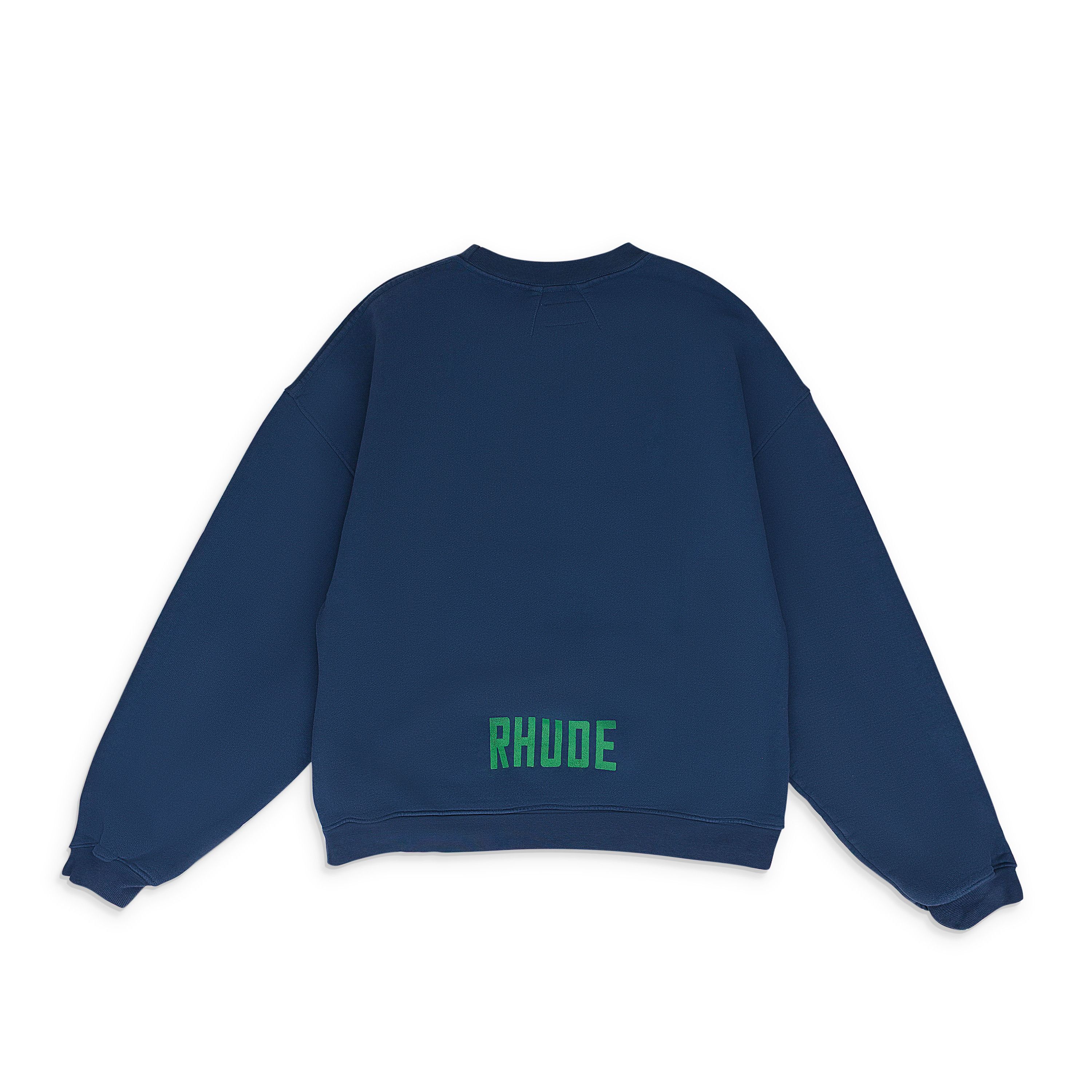 Rhude Navy Hampton Regatta Crewneck Sweatshirt Size S T-Shirts, Hoodie | FlexRushtees.com
