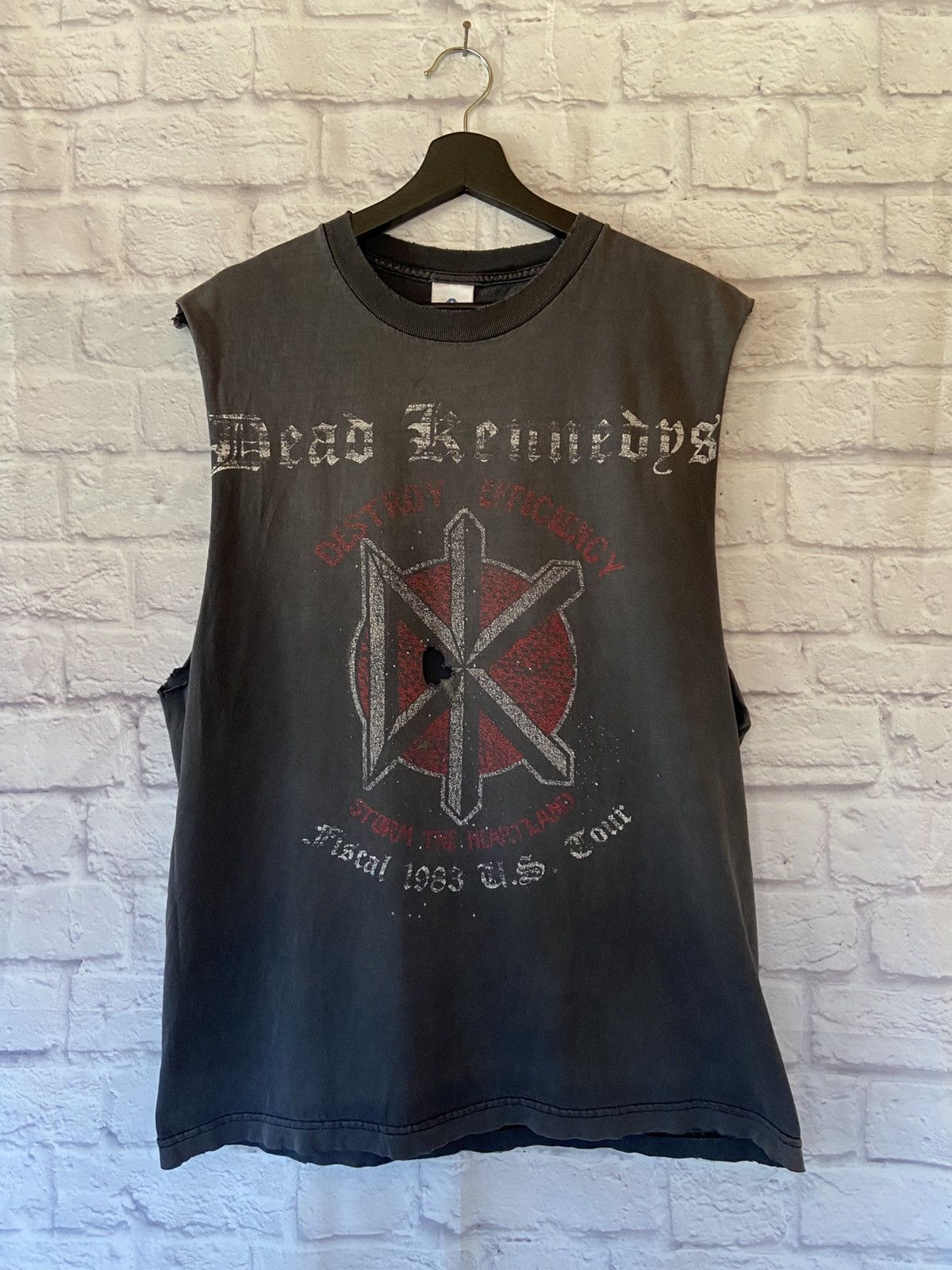 Dead Kennedys L Vintage Thrashed Dead Kennedy S Cut Off T Shirt Hoodie, Sweatshirt | FlexRushtees.com