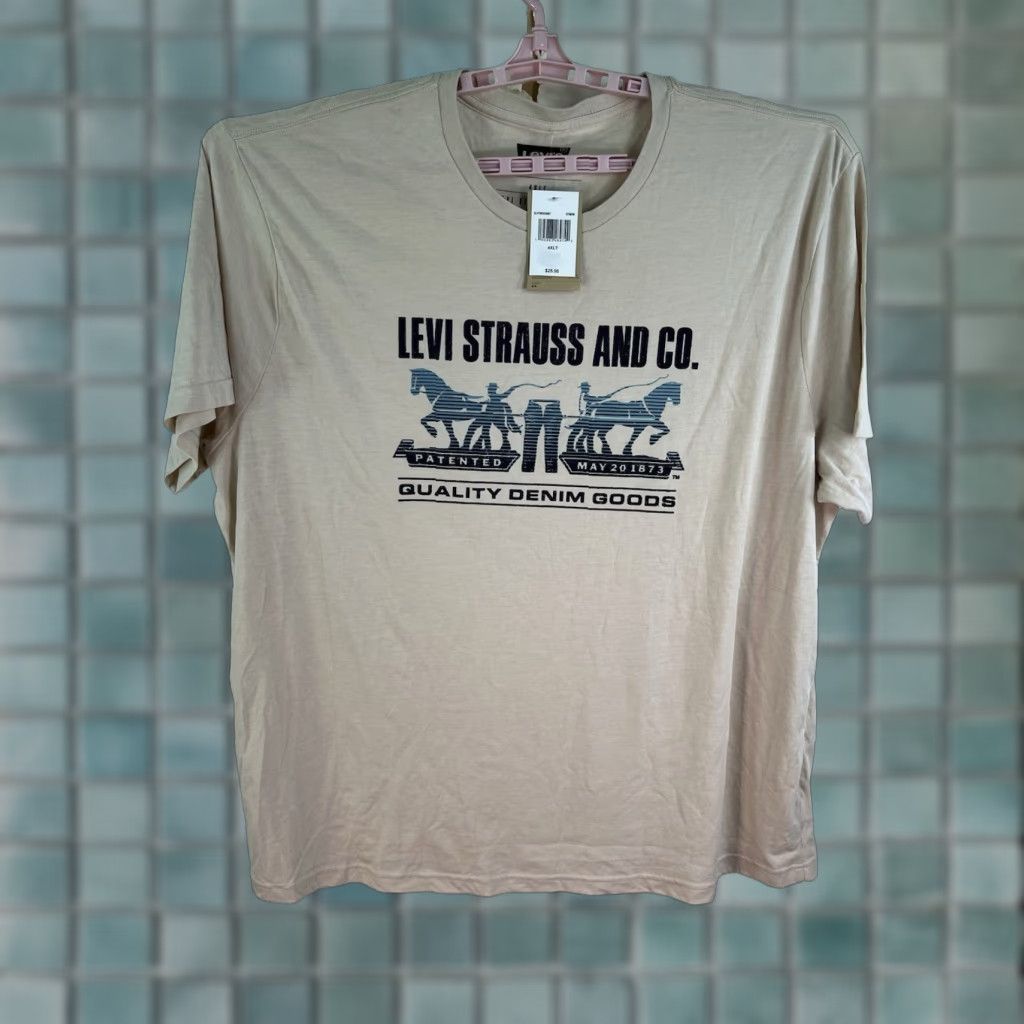 S Levi Strauss And Company Graphic T Shirt Men S 4xlt Tan Nwt Levi S Shirt 4xlt Mens Graphic Ta Hoodie, Sweatshirt