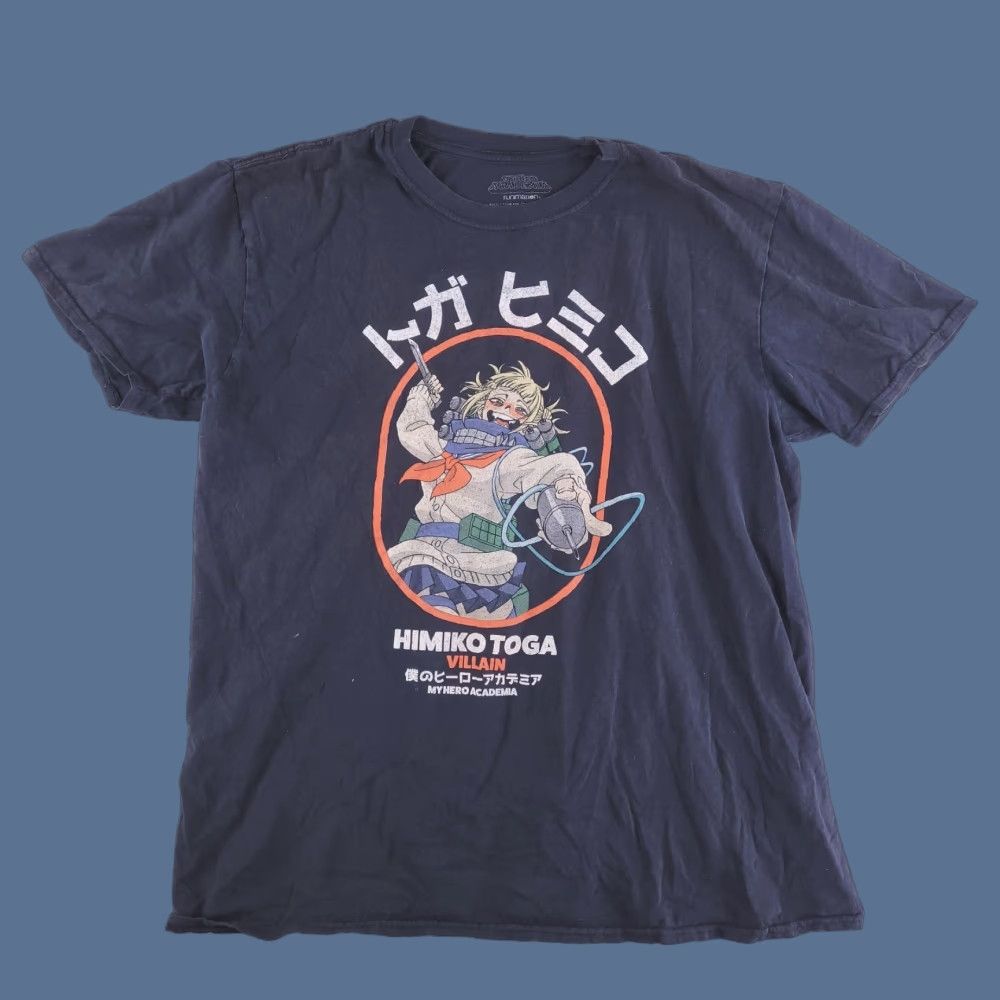 Toga Funimation Shirt Mens Large Black My Hero Academia Himiko Toga Shirt Mens L Black Hero 90s