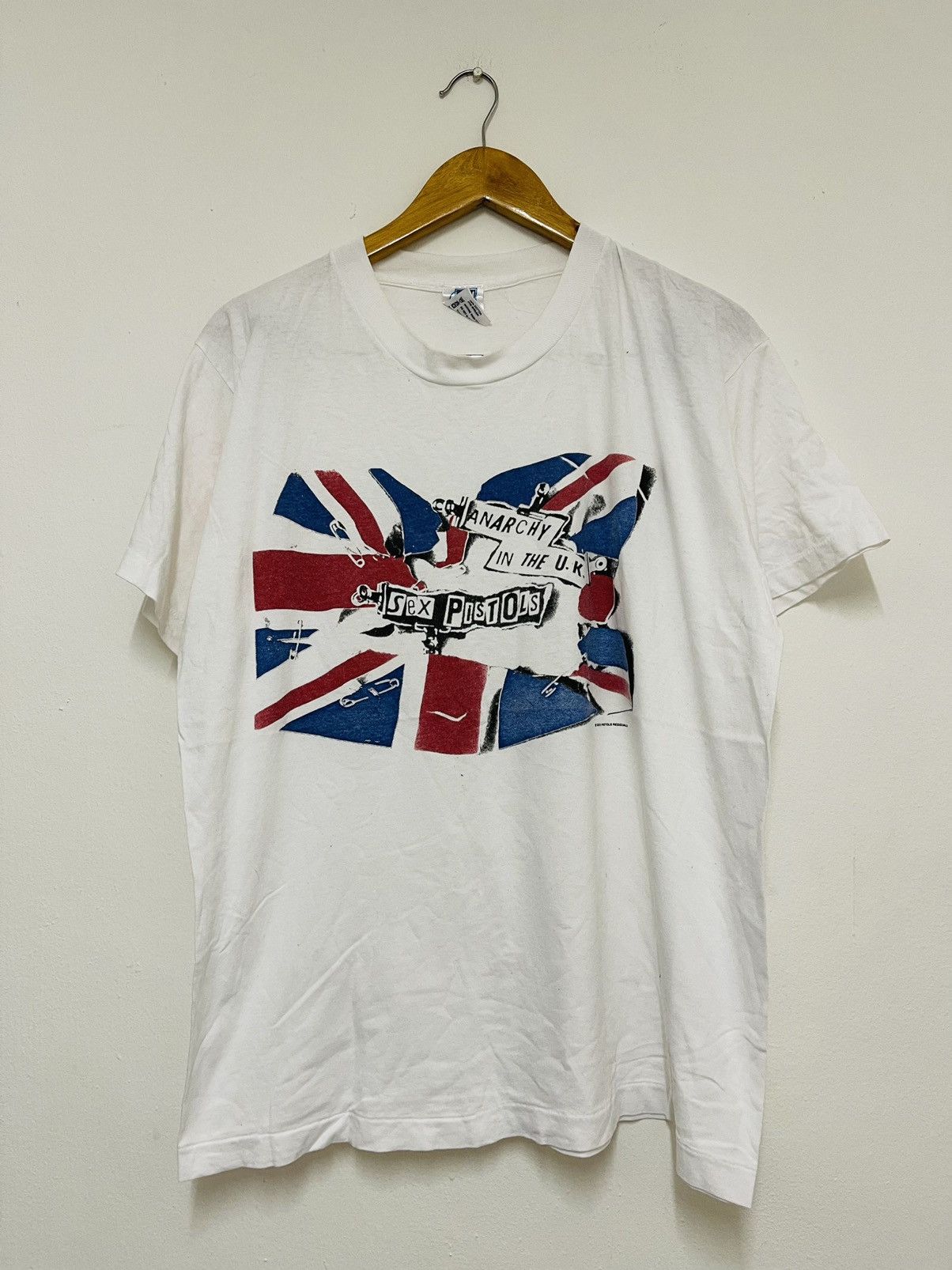 Vintage 90s Sex Pistol Band Anarchy In The Uk W2 T-Shirts, Hoodie, Sweatshirt | FlexRushtees.com