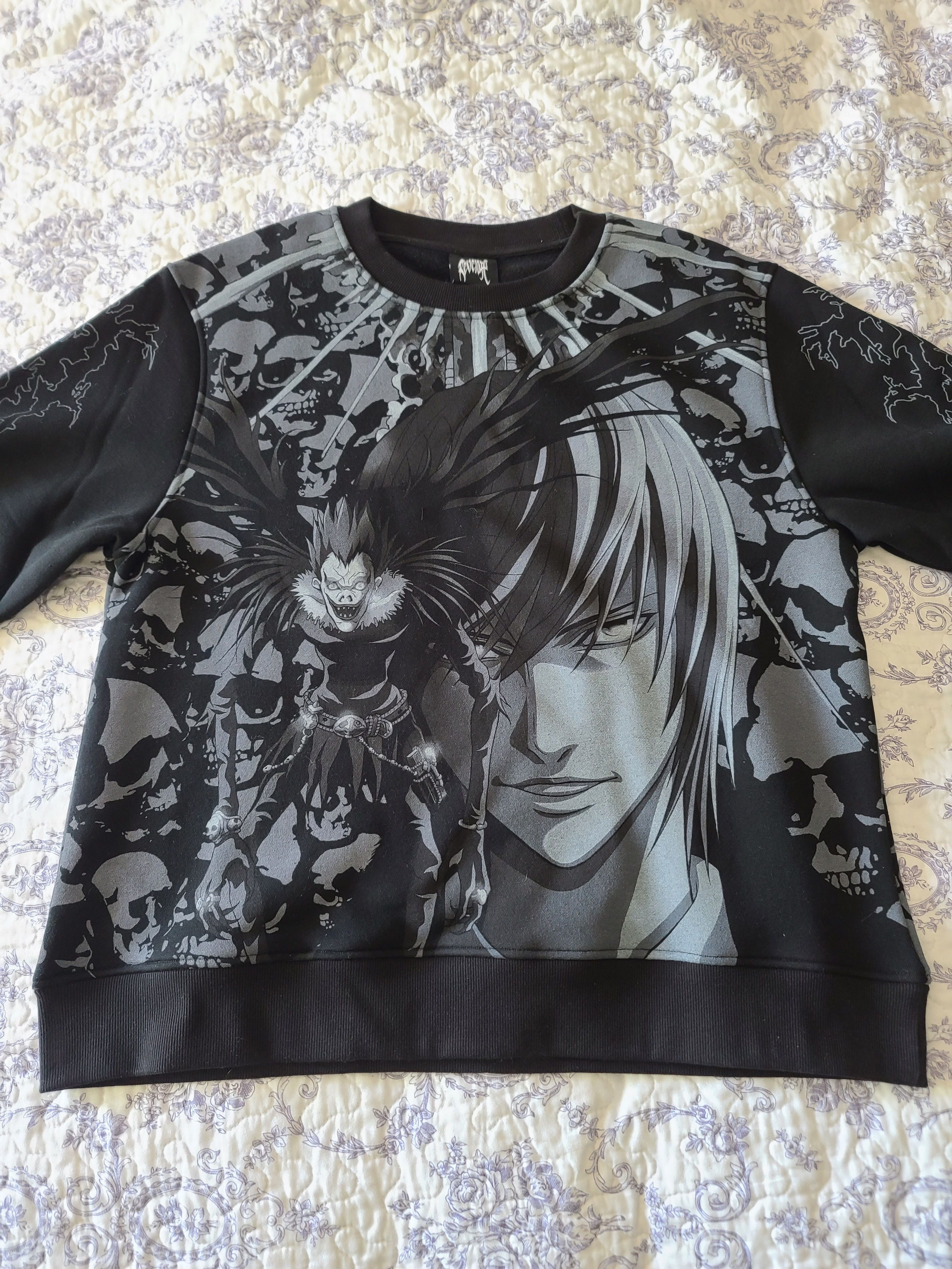 Death Note Luminous Crewneck Black T-Shirts, Hoodie, Sweatshirt | FlexRushtees.com