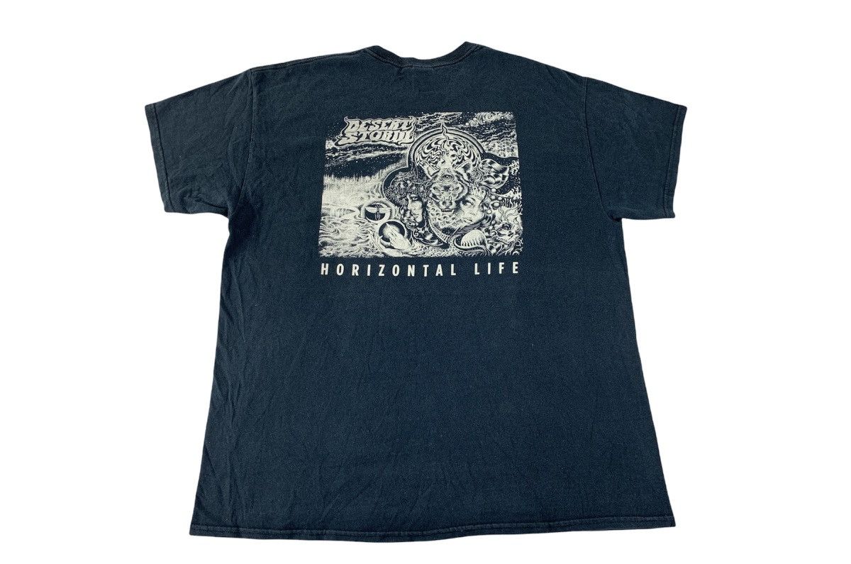 Band Tees Desert Storm Horizontal Life Band Psychedelic Design Tee