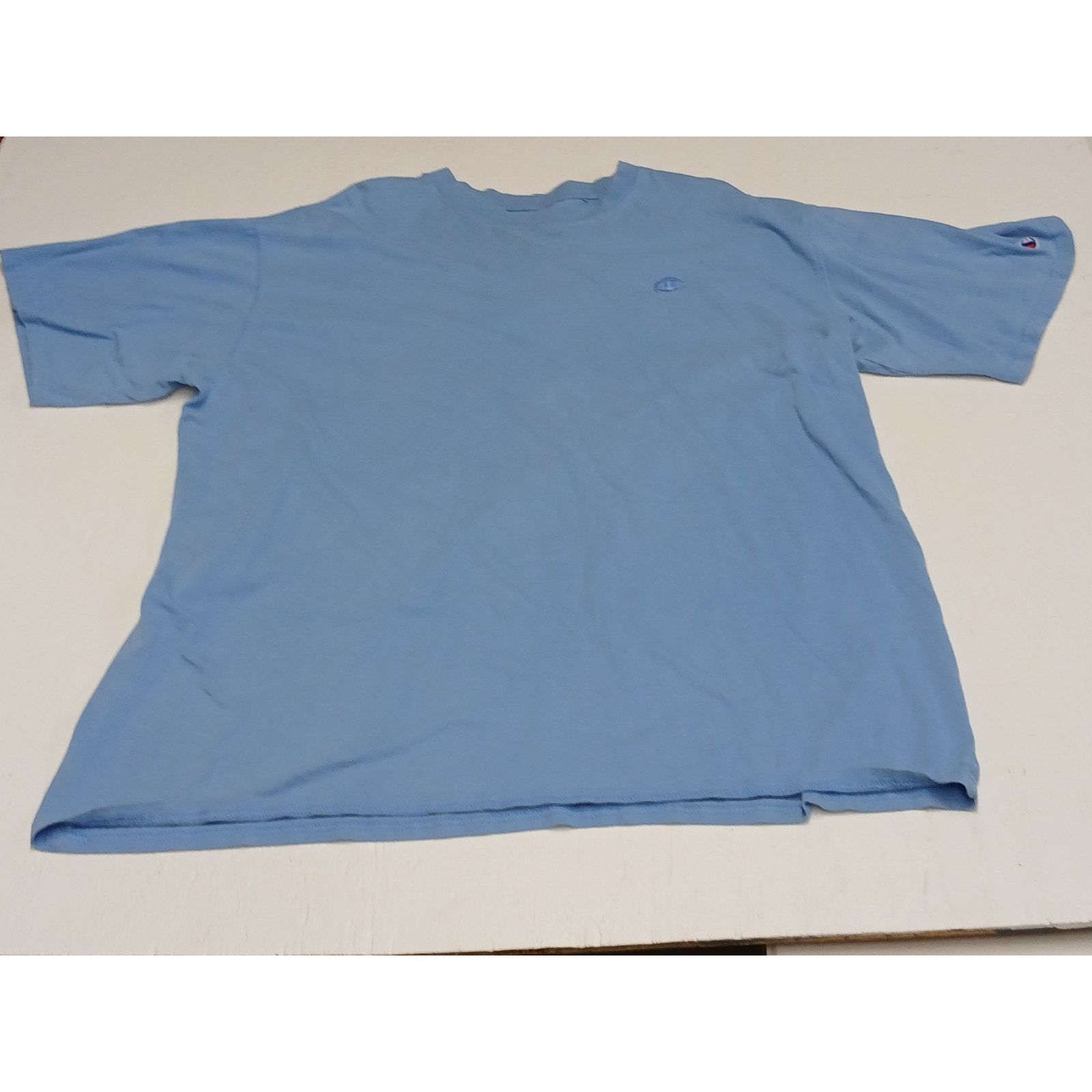 Champion 2xlt Blue Stretch Comfort Fit Relaxed T Shirt Hoodie, Sweatshirt | FlexRushtees.com