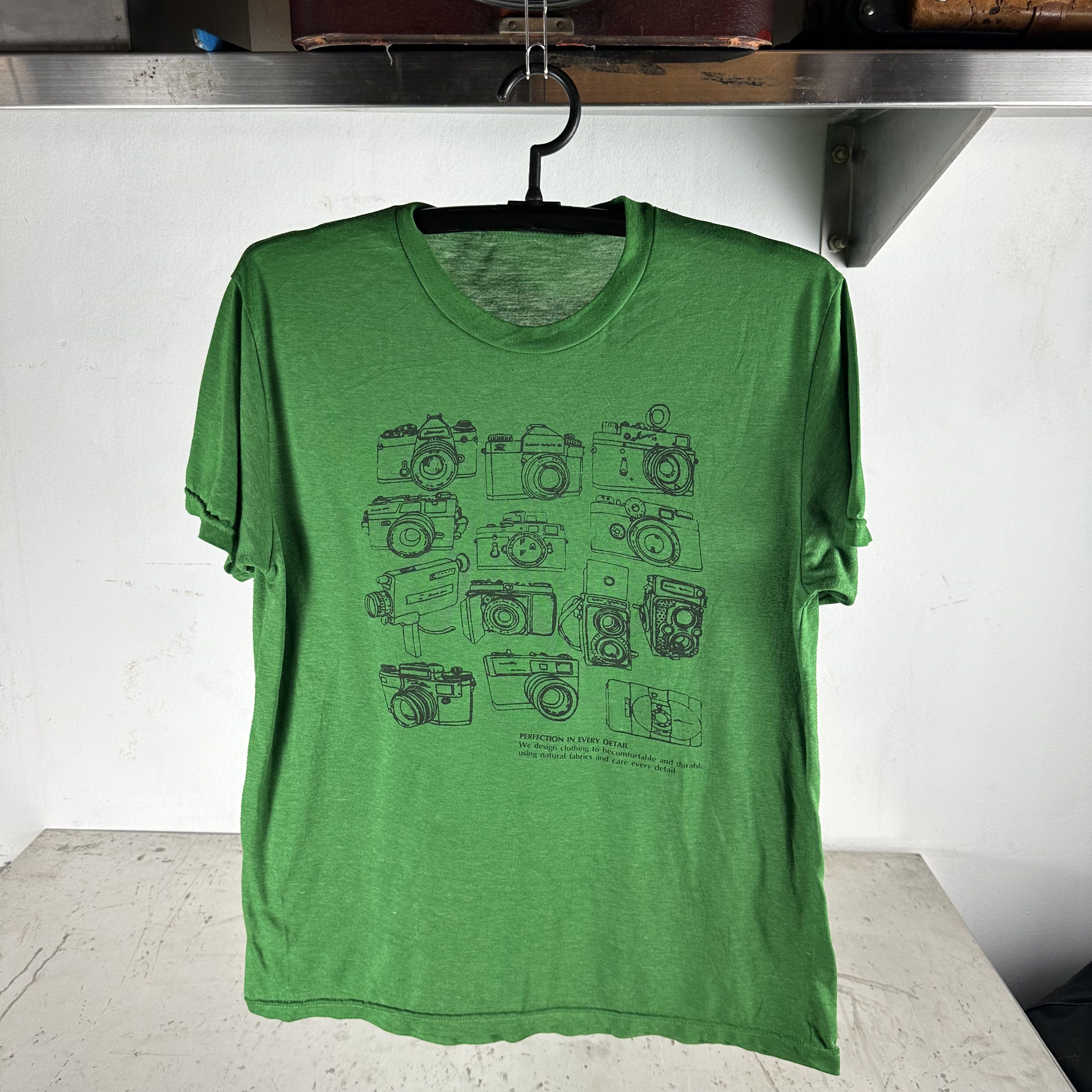 Vintage 80s Perfection In Every Detail Cameras Artwork T Shirt Hoodie, Sweatshirt | FlexRushtees.com