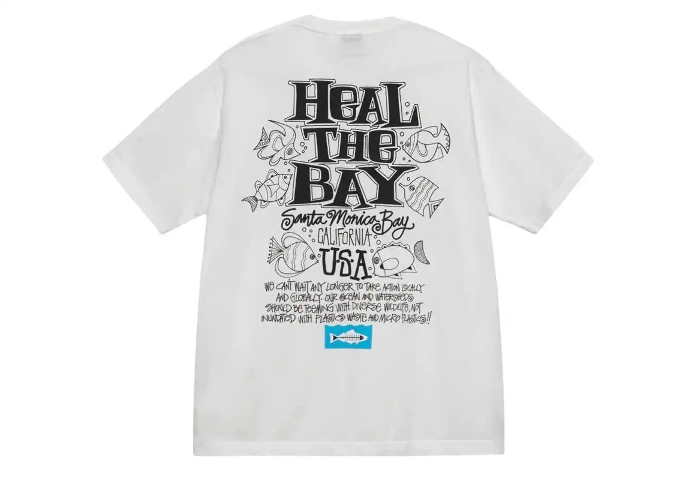 Stussy Heal The Bay Ocean Pigment Dyed Tee