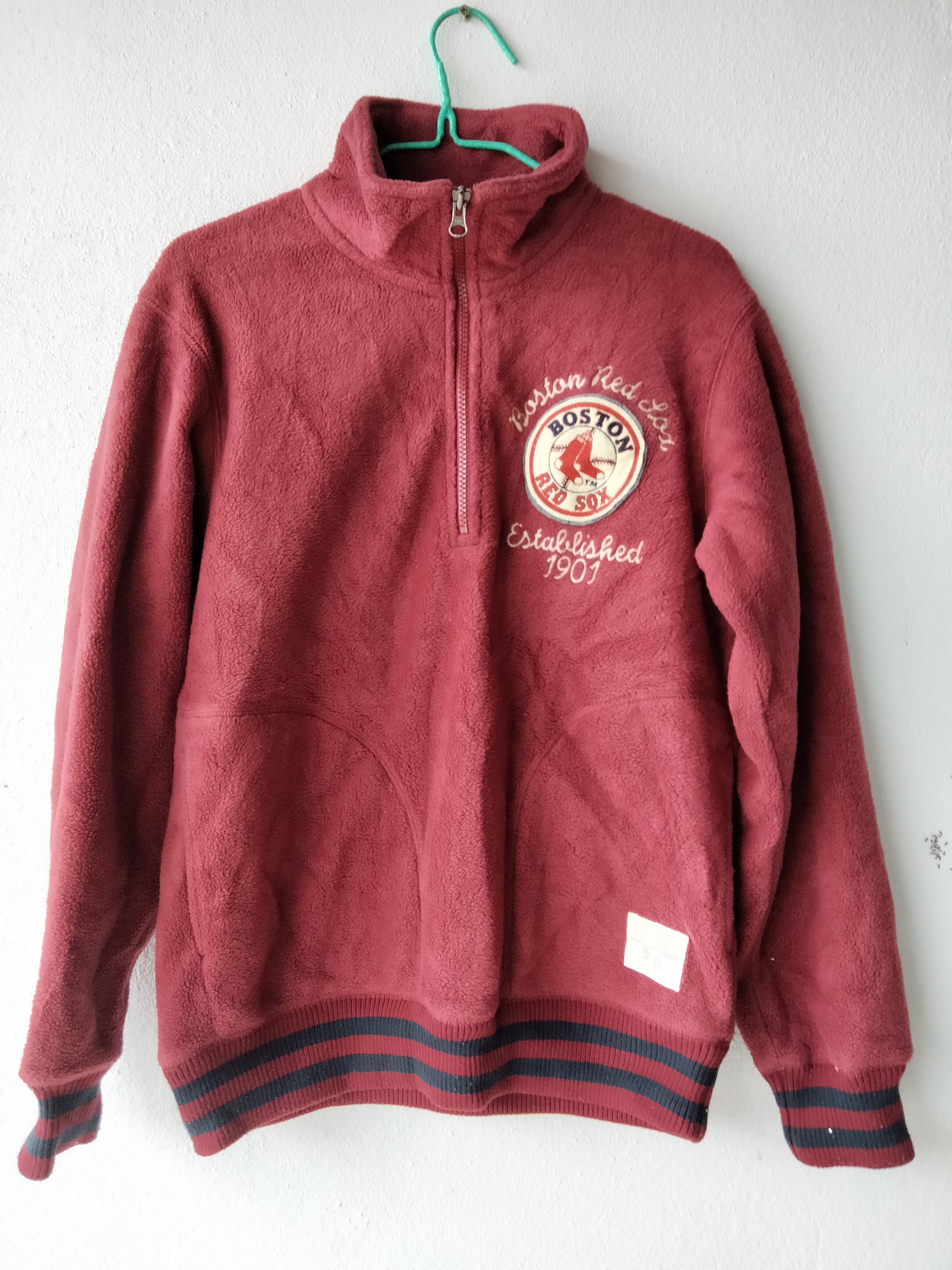 Uniqlo X Vintage Red Sox Uniqlo Zip Up Sweatshirt