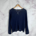 Beams Plus Navy Blue Crewneck Sweatshirt T-Shirts, Hoodie | FlexRushtees.com